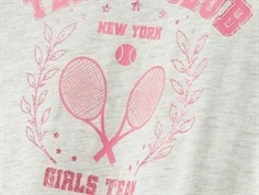 Name It light grey melange tennis glitter t-shirt